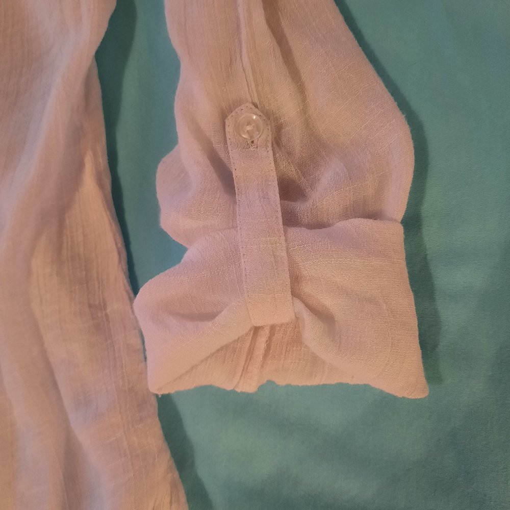 Zac & Rachel White Blouse - Size Small - Picture 8 of 9